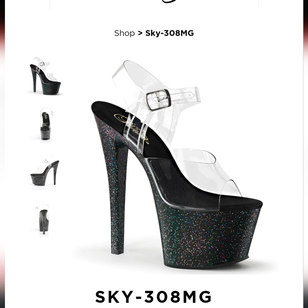 Pleasers Sky 308 MG 7 inch size 8